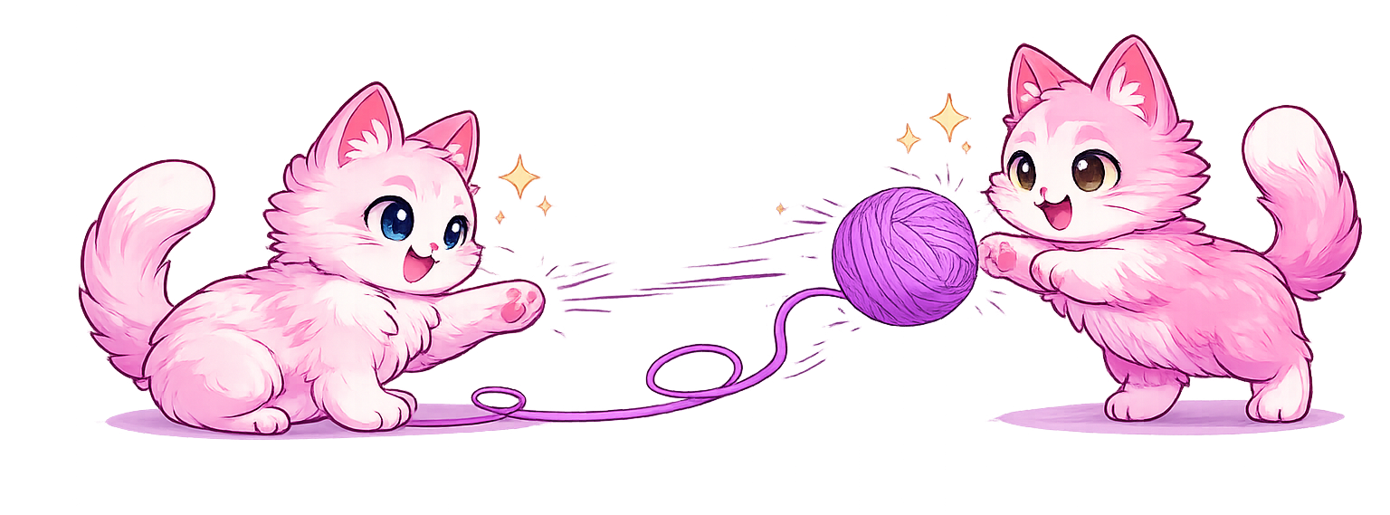 Pinky Kitties Family